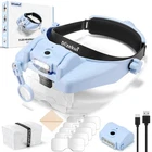 Dilzekui Magnifying With Light, Glasses For Close Work 1X14X... New. Price: $60.99.