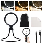 Glowtop Hands Free & Handheld 10X/5X Magnifying Glass, Rechargeable 30 Black New. Price: $41.97.