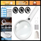 Rechargeable 5X Magnifying Glass With Light, 20 Leds, 3 Modes, Reading Aid For New. Price: $24.99.
