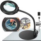 Krstlv 10X Magnifying Glass With Light Stand, 5 Color Modes Stepless Dimm... New. Price: $57.00.
