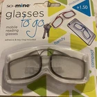 Mobil Reading Glasses To Go So-mine Case With Tape And Key Ring +1.50 Compact New. Price: $9.00.