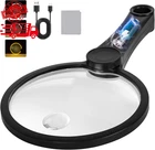 Nueyio 5.2 Inch Large Rechargeable Magnifier With Light, 30X 40X 60X Handheld... New. Price: $26.11.