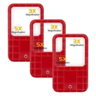 Bigmonat Pieces Magnifying Glass With Light, 3X 5X Pocket Magnifier, Red New. Price: $24.18.