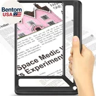 5X Full Page Magnifying Glass For Reading, Lightweight Rectangular Magnifier Pro New. Price: $19.14.