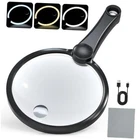 Imichi Large 5.12" Magnifying Glass 10X/20X With Led-hand Black New. Price: $24.98.