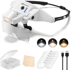 Magnifying With Light, 1X-4X Glasses, Rechargeable Magnifier He New. Price: $36.25.