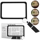 5X Magnifying Glass For Reading, Full-page Large Rectangle Lighted Magnifier New. Price: $15.18.