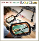 Hitti 12X Square Magnifying Glass With Clamp, Hands-free Lighted Stand New. Price: $51.64.