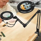 Kuvrs 12X Magnifying Glass Light Stand Ultralong 3-SECTION Swing Arm New. Price: $90.71.