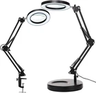 Kirkas 2-IN-1 Stepless Dimmable And 3 Color Modes Led Magnifying Desk Lamp Open. Price: $20.00.