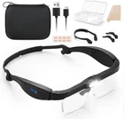 Moko Magnifying Glass With Light, 1.0X To 4.0X Rechargeable Magnifier Headset, New. Price: $36.79.