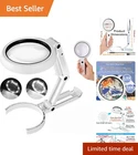 3.5X Magnifying Glass With Led Light Hands-free Stand For Easy Reading New. Price: $17.98.