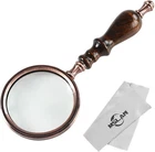 Mslan Magnifying GLASS,10X Antique Copper Handheld With New. Price: $28.41.