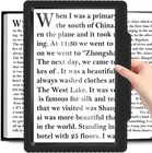 5X Full-page Magnifying Glass For Reading, Black, Lightweight, 5.7" 8" Viewing New. Price: $17.57.
