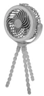 Living Glow Portable 3-IN-1 Usb Rechargeable Speeds Led Lights Gray 5" Fan Open. Price: $21.99.