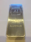 1 (one) Pound .999 Aluminum Bullion Bar By Unique Metals. Price: $33.95.