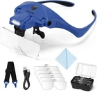 Yoctosun Magnifying Glasses With Light, Hands Free Headband Deep Blue New. Price: $27.46.