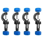 Qwork Lab Stand Clamp Holder, 4 Pack Aluminum Alloy Right Angle Blue Black New. Price: $12.90.