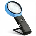 Visionaid Hands-free Magnifying Glass With Stand, Led Lights, 4 Inches, Black New. Price: $31.58.