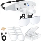 Jarlink Magnifying Glasses With Light, 6 Interchangeable Lens 1.0X4.0X & 3 Li... New. Price: $24.39.