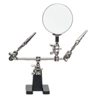 Aoraem Helping Hands Magnifier With Dual Adjustable Alligator Clips Silver New. Price: $14.40.