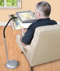 DAYLIGHT24 402039-05 Full Page 8 X 10 Inch Magnifier Led Illuminated Floor Lamp Open. Price: $65.00.