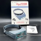 Vtg Donegan Optivisor Optical Glass Binocular Magnifier W Box & Manual DA-3 Blue Used. Price: $38.00.