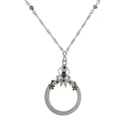 1928 Jewelry Floral Crystal Magnifying Glass Necklace For Women 30" - Magnifi... New. Price: $77.98.