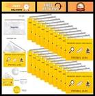 20 Pcs Pocket Magnifying Glasses - Fresnel Lens Credit Card Magnifier For Surviv New. Price: $33.99.