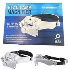 Head Lamp Jewelers Magnifying Visor With Led Lights, 1.5, 2, 3.5, 8, 9.5, & 11.5 New. Price: $35.00.
