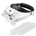 Headband Lighted Magnifying Glasses With Led Light, Mount Magnifier Glas... New. Price: $38.30.