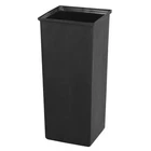 Safco 21 Gal Square Heavy Duty Can, Black, Plastic, 13 In 9668 New. Price: $113.89.