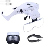 Head Magnifier With Led Light Lenses 1X-3.5X Rechargeable For Crafts Hobby New. Price: $28.99.