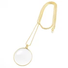 Qianyu 5X Magnifier Monocle Lens Necklace Chain Vintage Magnifying Clear New. Price: $10.22.