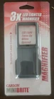 Carson Minibrite 3X Power Led Lighted Slide Out Magnifier/ Protective Compact New. Price: $13.98.