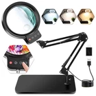 10X 30X Large Magnifying Glass With Stand, 5-INCH Lighted Magnifier... New. Price: $42.99.