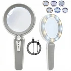 Huiboer 45X Magnifying Glass W/light, 4.6" 1200MAH Usb Rechargeable, Led Modes New. Price: $39.77.