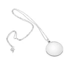 Monocle Silver Zinc Alloy 5X Magnification Pendant Necklace 18.1IN Chain 1PCS New. Price: $13.42.