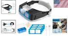 Headband Magnifying With Light, Rechargeable Glasses New. Price: $34.10.
