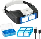 Beileshi Rechargeable Head-mounted 1.5X-3.5X Optical Glass & Led Light New. Price: $33.11.