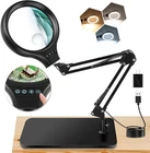 Nzqxjxz 10X 30X Large Magnifying Glass With Stand, 5-INCH Led Lighted New. Price: $60.99.