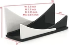 T'z Tagz New White & Black Acrylic Business Card Holder Marketing Display Stand. Price: $7.99.