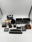 Office Desk Organizer Set Swingline Hole Punch Pen Holder Lot Used. Price: $19.00.