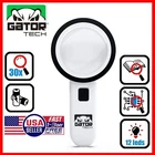 Magnifying Glass Bright Led Light Handheld Jumbo Illuminated 30X Magnifier Large New. Price: $12.99.