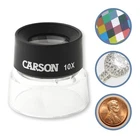 Carson Lumiloupe 10X Power Stand Magnifier (LL-10) Pre-focused Dual Lens New. Price: $13.49.