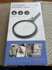 Huiboer Led Magnifying Glass 10X With Light 5 1/4 Diameter. Brand New!. Price: $19.95.