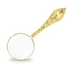 Rongon Small Magnifying Glass Handheld Reading Magnifiers, 5X 45MM Gold-a New. Price: $11.01.