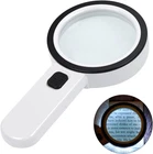 Aixpi Magnifying Glass With Light, Double-layer Lens Handheld Large New. Price: $14.38.