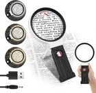 40X 30X 10X Magnifying Glass With Light Stand, Large Handheld New. Price: $14.12.
