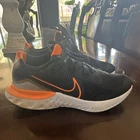Nike Men Low Top Lace Up Athletic Sneakers Black Orange White CT1410-001 Pre-owned. Price: $20.00.